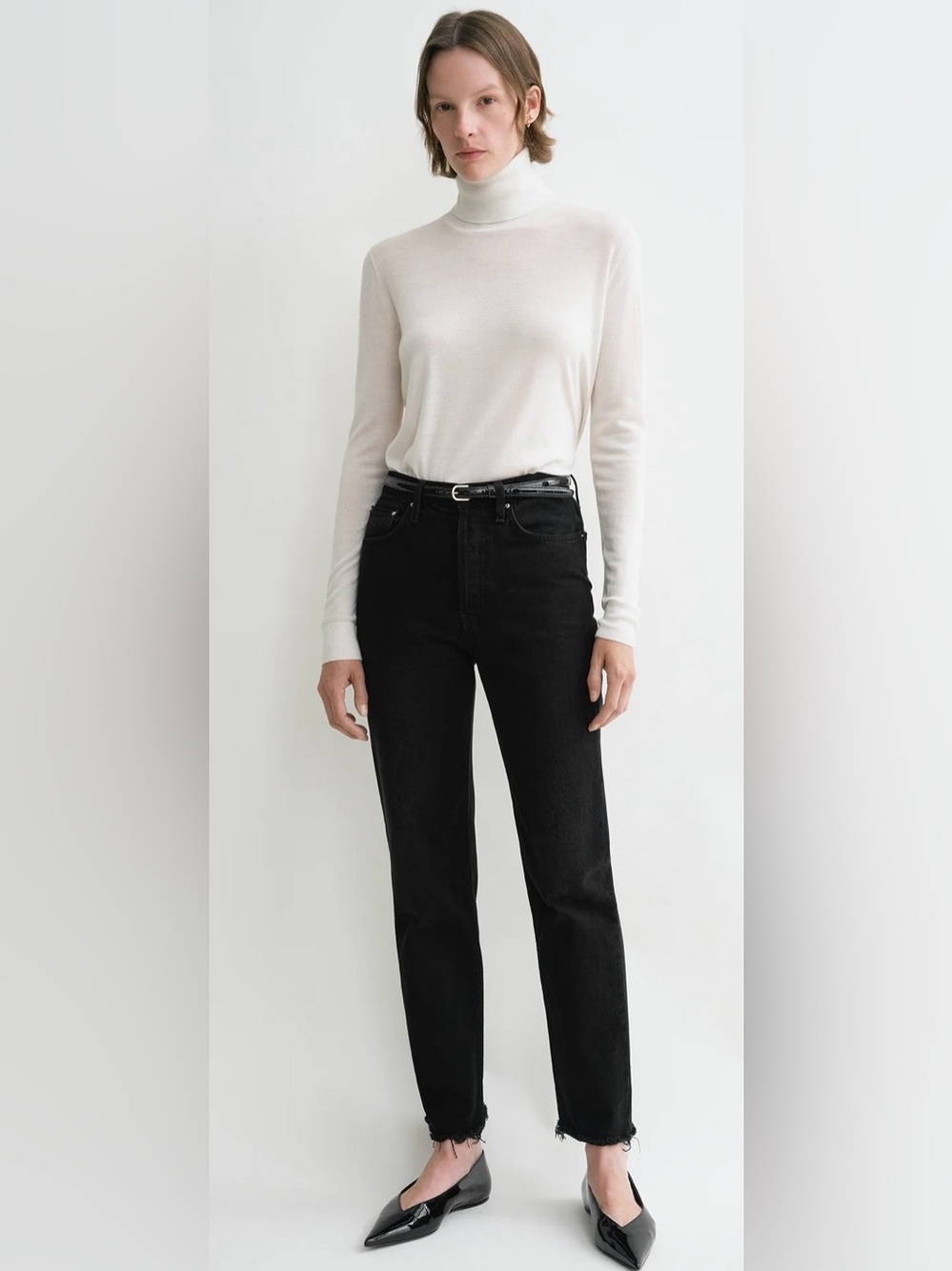 Toteme Straight Leg Black Jeans